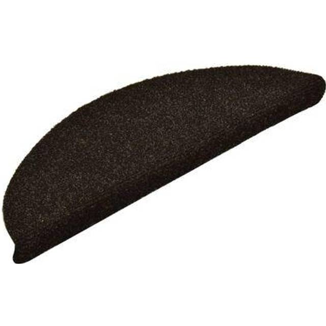 vidaXL Self-adhesive Stair Mats 10pcs Dark Brown 56x17x3cm Needle Punch