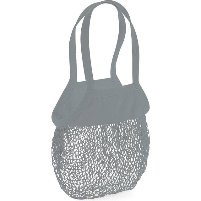 (One Size, Grey) Westford Mill Organic Cotton Mesh Grocery Bag