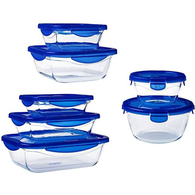 Pyrex 7 Pieces Cook & Go Set Blue - One Size