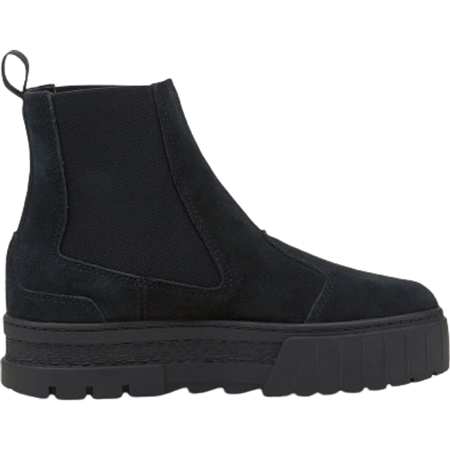 Puma Mayze Chelsea Suede Triple Black Women Sneakers 382829-01 37