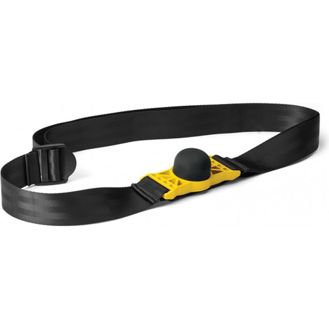 SKLZ utlösningsband, effektiv utlösningspunktlåsning, riktad muskelbelysning, bärbar uppvärmnings- och återhämtningshjälp, svart och gult