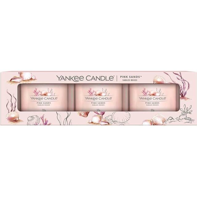 Yankee candle scented candles gift set | pink sands filled votive