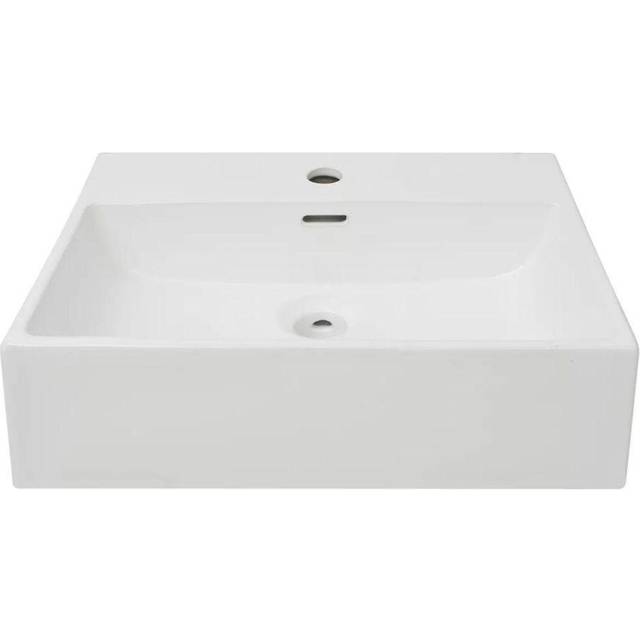 vidaXL Basin Tempered Glass 42x14 cm Red, Red