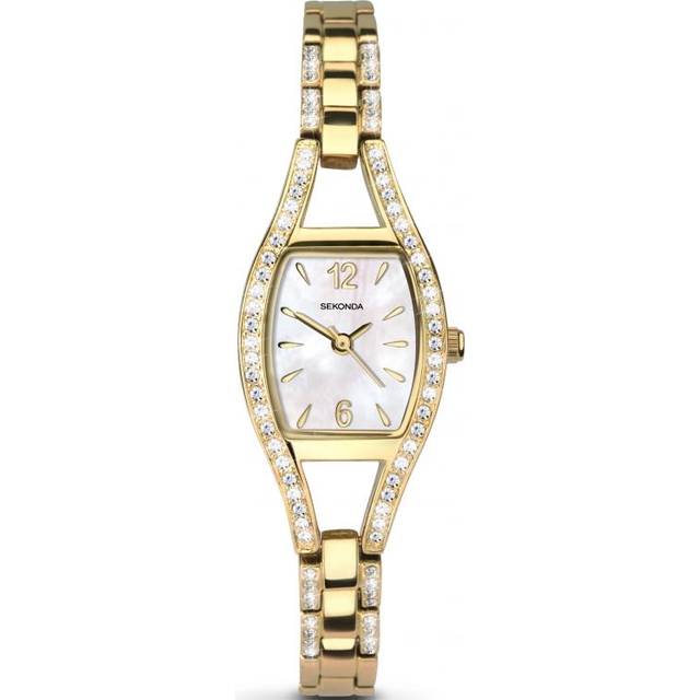 Sekonda Quartz Mother of Pearl Dial Gold PVD Stainless Steel Bracelet Ladies Watch - 2392