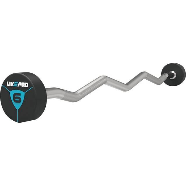 Livepro PU EZ Curl Fast Skivstång 10-30kg - 20kg