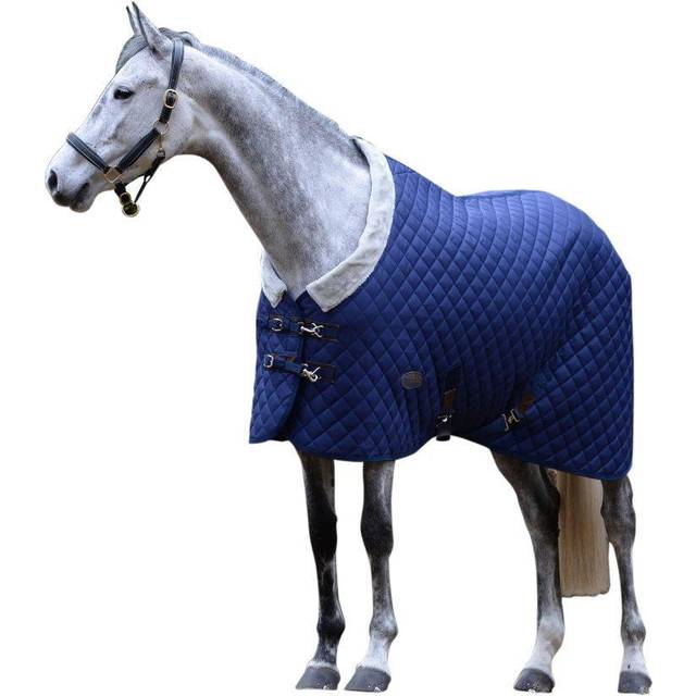 (6ft 9, Navy) Weatherbeeta Comfitec Deluxe Diamond Quilt Standard Neck Medium Stable Rug