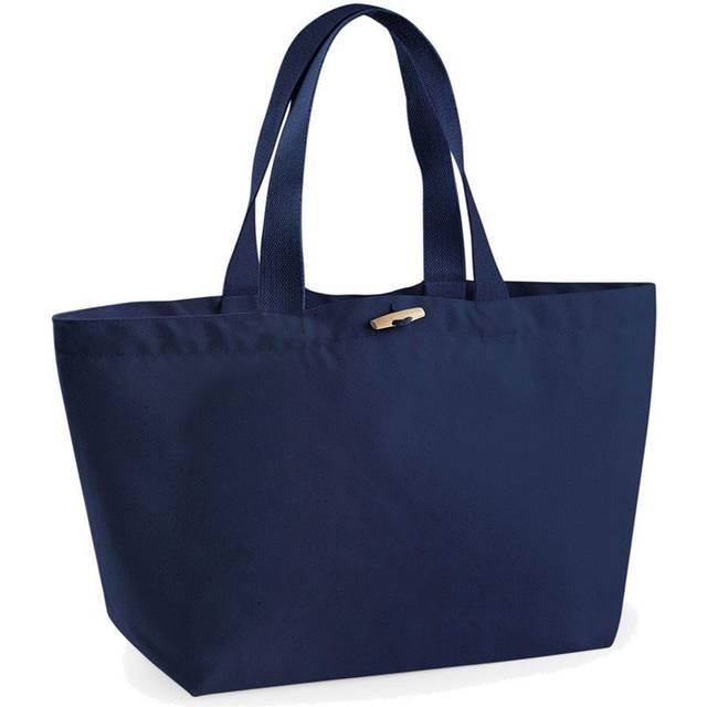 (One Size, French Navy) Westford Mill Organic Marina Tote Shopping Bag (20L)