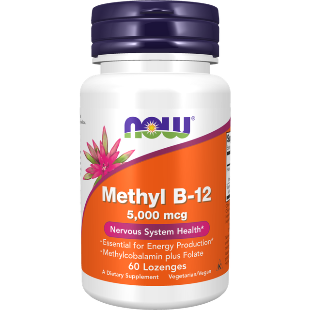 NOW Foods Methyl B12 5000 mcg sugetabletter