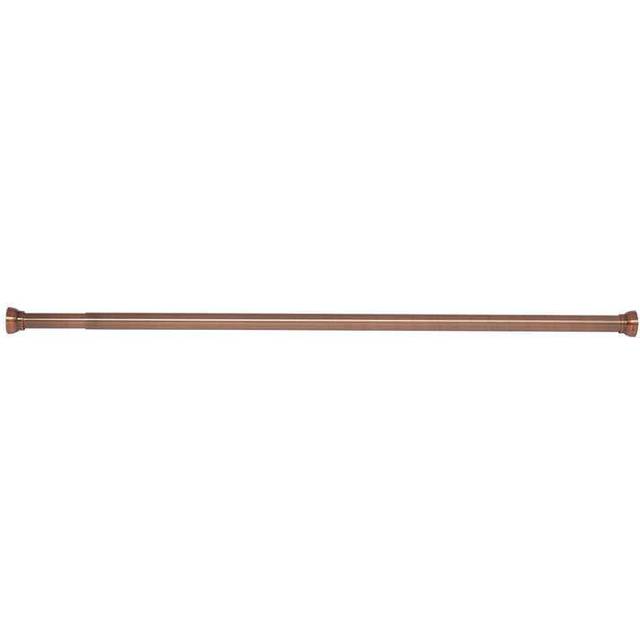 Spirella Duschdraperistång för duschdraperi eller badkar utan borrning i Alu Kreta 75–125 cm brun koppar 75–125 cm