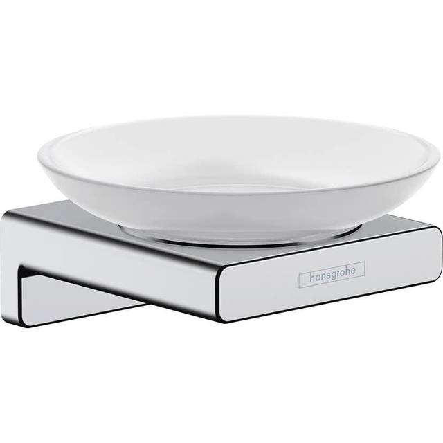 AddStoris Bathroom Soap Dish Chrome Wall Mounted Contemporary Stylish - Hansgrohe