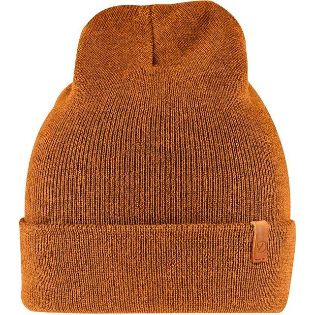 Men's Fjallraven Classic Knit Beanie - Acorn - Yellow - Size: ONE size
