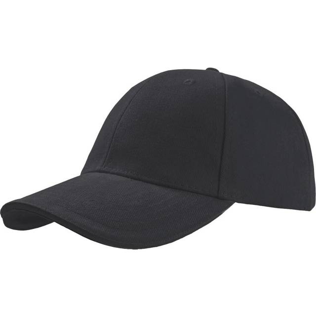 (One Size, Navy/Navy) Atlantis Liberty Sandwich Heavy Brush Cotton 6 Panel Cap (Pack of 2)