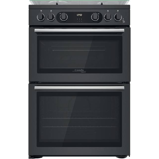 Hotpoint CD67G0C2CA 60cm Double Oven Gas Cooker in Anthracite 84 42L