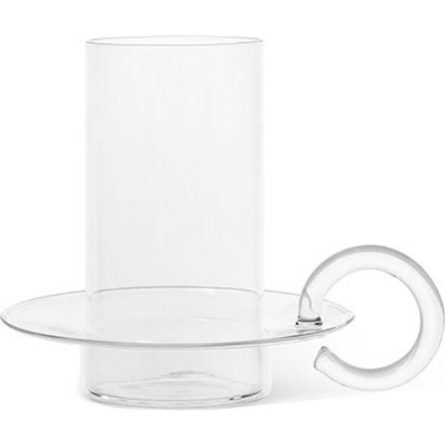 Ferm Living - Luce Candle Holder - transparent/BxHxT 14,5x14x17cm/hitzebeständiges Glas (14.0 x 17.0 x 14.5cm)