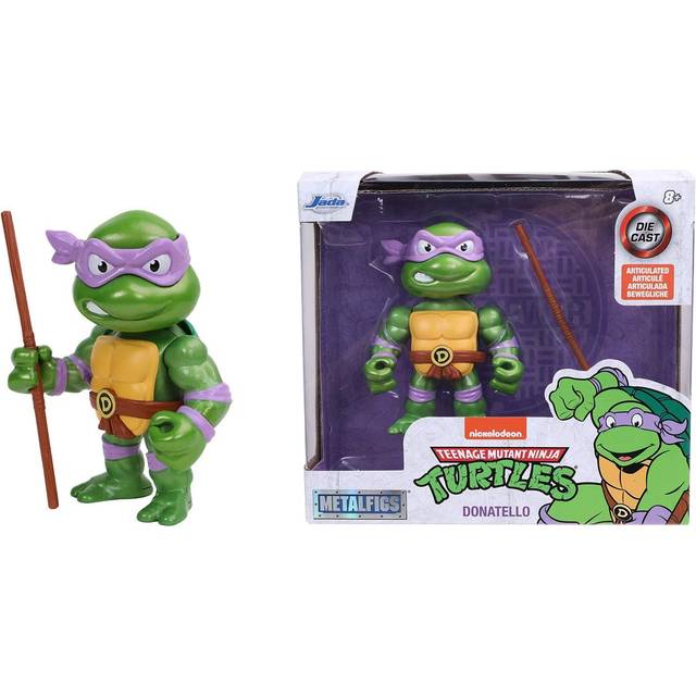 Jada Toys 253283003 - Turtles Donatello Figur - Metall, Bostav Ingår, 10 cm, Från 8 år
