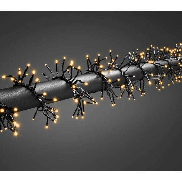 LED Cluster Light Set - Outdoor, Multi-Function, Black Cable - Blue (0.74cm H x 500cm W x 930cm D)
