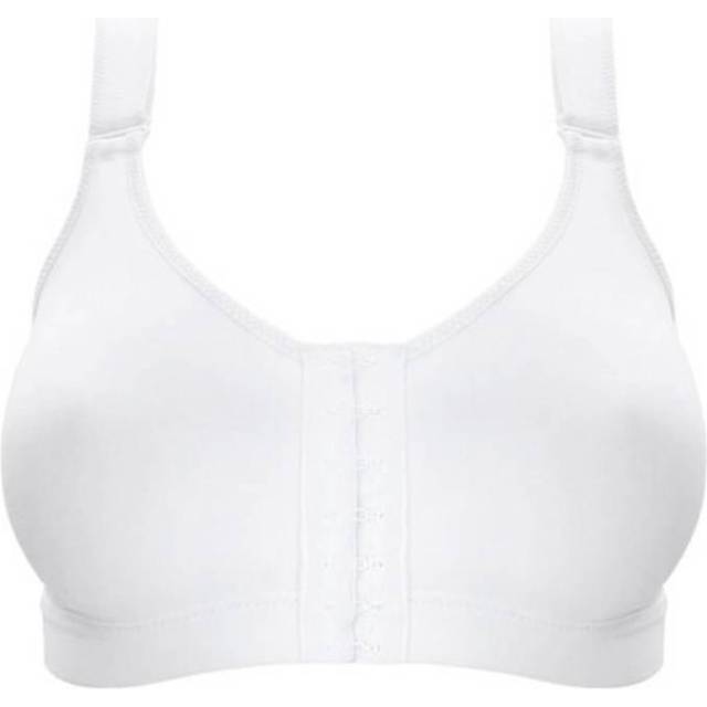 Anita Womens Active Front Close Sports Bra - White Cotton - Size 30A