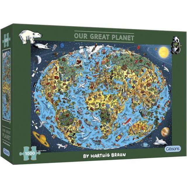 Our Great Planet 1000 Piece Jigsaw Puzzle, Green - One Size