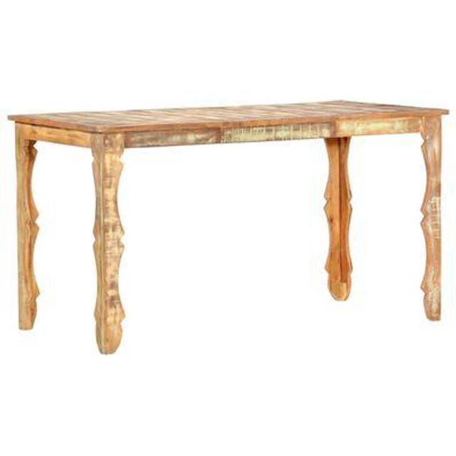 vidaXL Dining Table 140x70x76 cm Solid Reclaimed Wood - Brown
