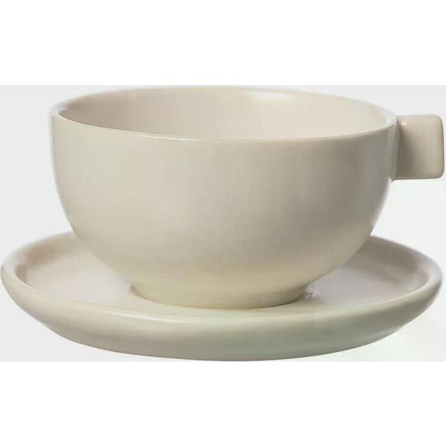ERNST Ernst teacup with saucer 7.5 cm Black