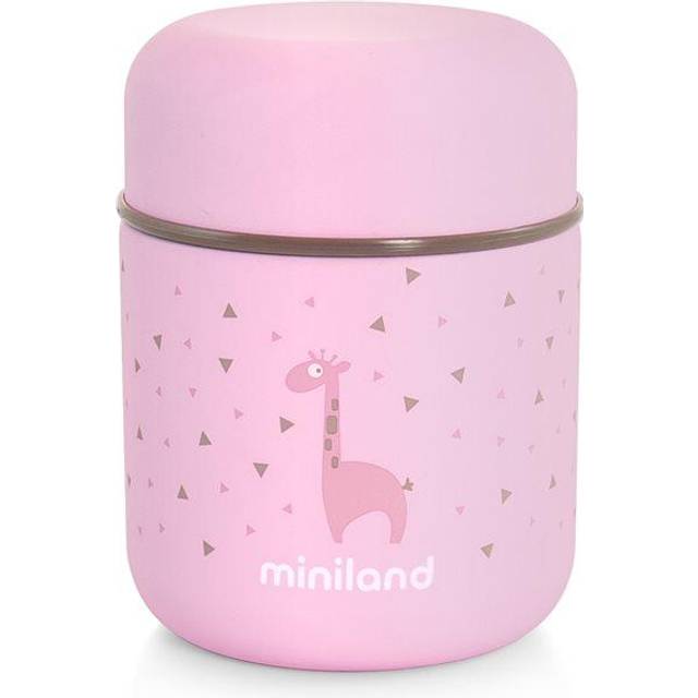 Miniland mattermos rostfri 280 ml, rose