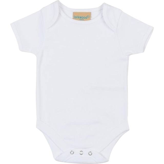 Larkwood Short Sleeve Baby Bodysuit LW55T White 0-3 Months Colour: Whi