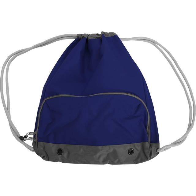 (One Size, French Navy) Bagbase Athleisure Water Resistant Drawstring Sports Gymsac Bag (Pack of 2)