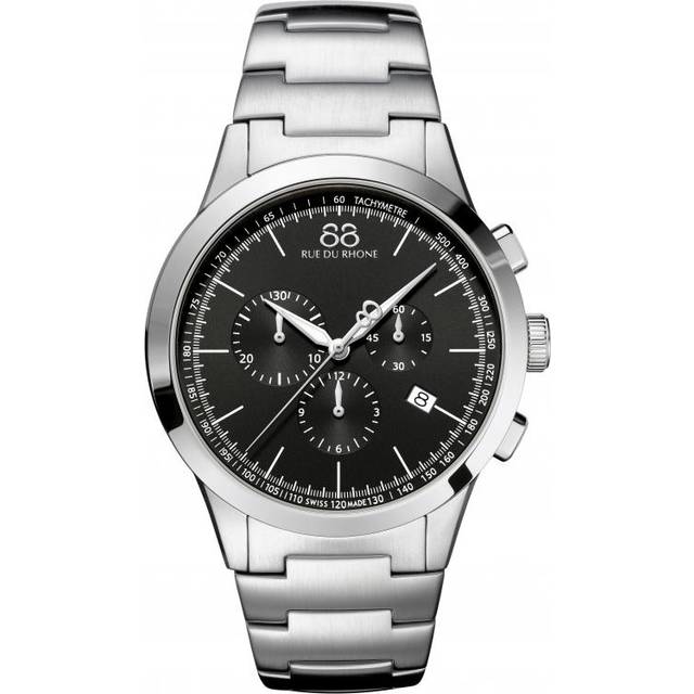 88 Rue Du Rhone Watch Rive 43mm Mens - Black