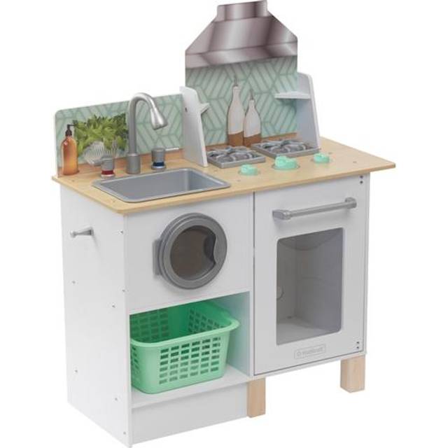 KidKraft Whisk &amp Wash - 2-i-1 Leksakskök och tvättstuga