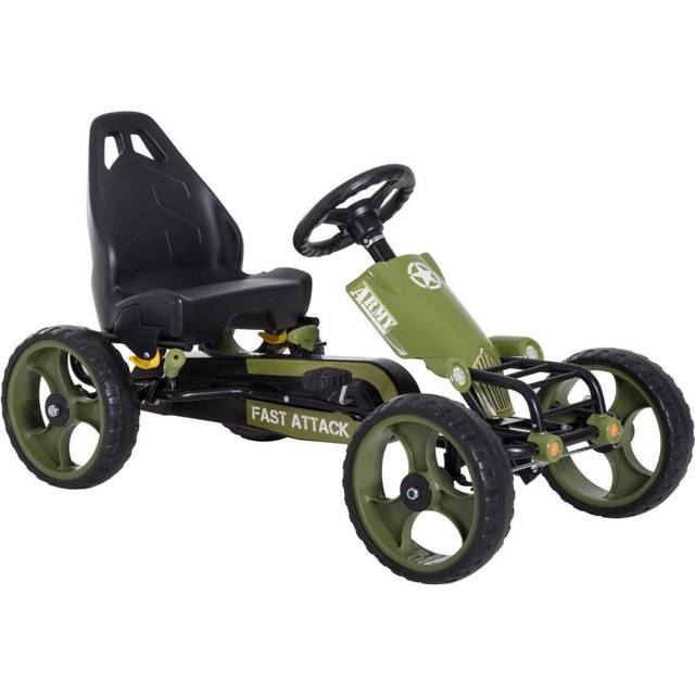 HOMCOM Kids Pedal Go Kart - Green | TJ Hughes