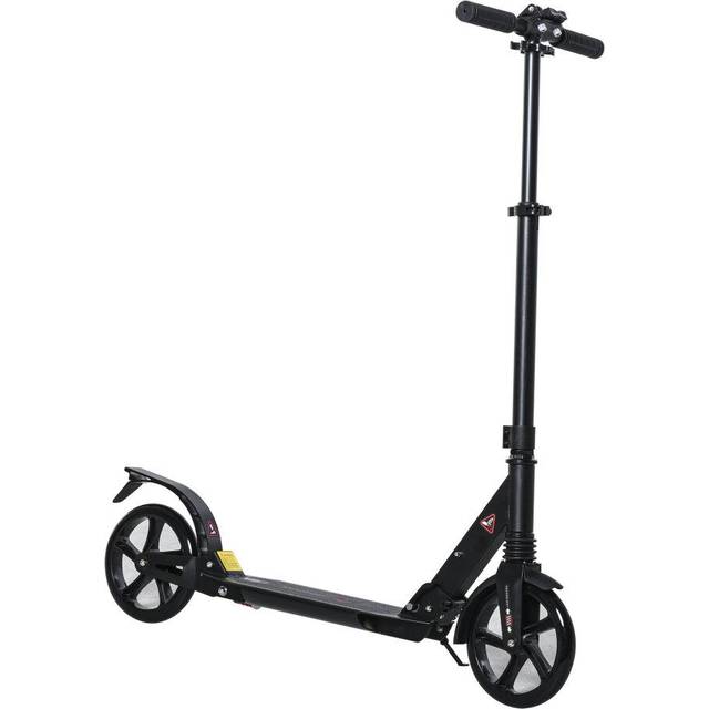 HOMCOM Folding Kick Scooter for 14+ w/ Adjustable Height - Dual Brake System | TJ Hughes