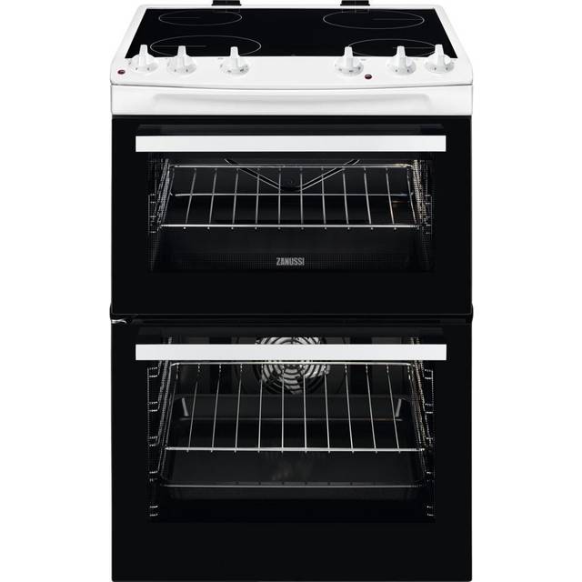 Zanussi ZCV66050WA 60cm Double Oven Electric Cooker - White