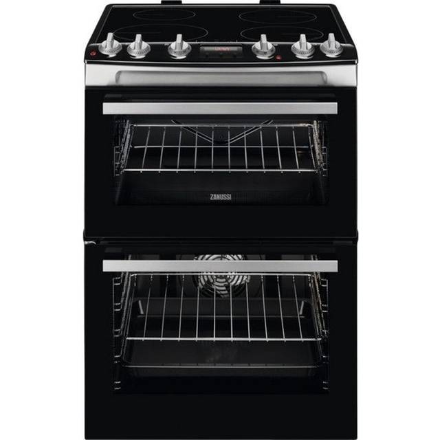 Zanussi ZCI66278XA 60cm Electric Double Oven with Induction Hob
