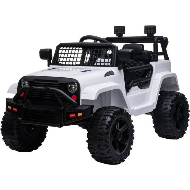Reiten Kids SUV Truck 12V Electric Ride On Car with Remote Control - White, White