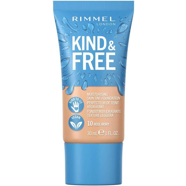 Rimmel Kind & Free Moisturising Skin Tint Lätt-tonad fuktgivare Skugga 10 Rose Ivory 30 ml