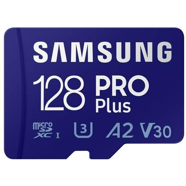 Samsung PRO Plus microSDXC 128GB & SD adapter - Minneskort