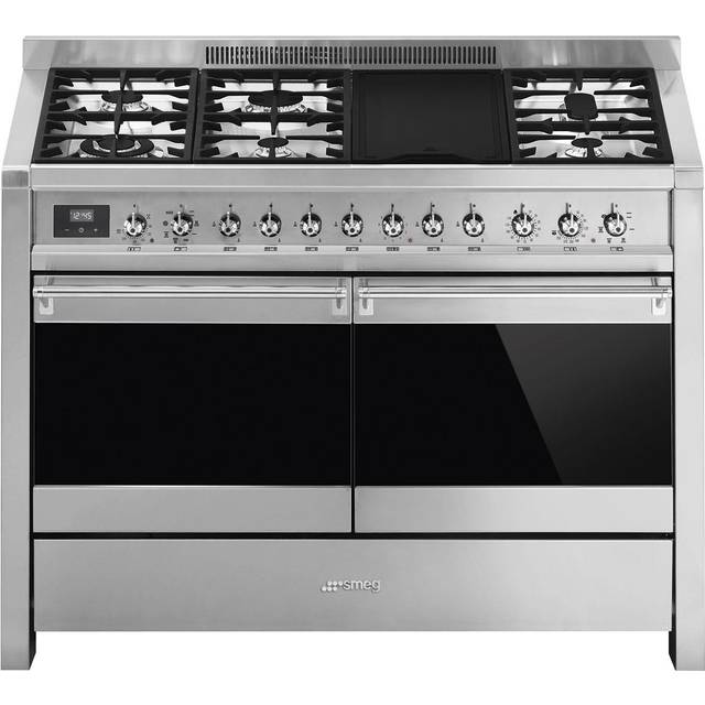 Smeg A4-81 Classic Opera 120cm Dual Fuel Range Cooker - Stainless Steel