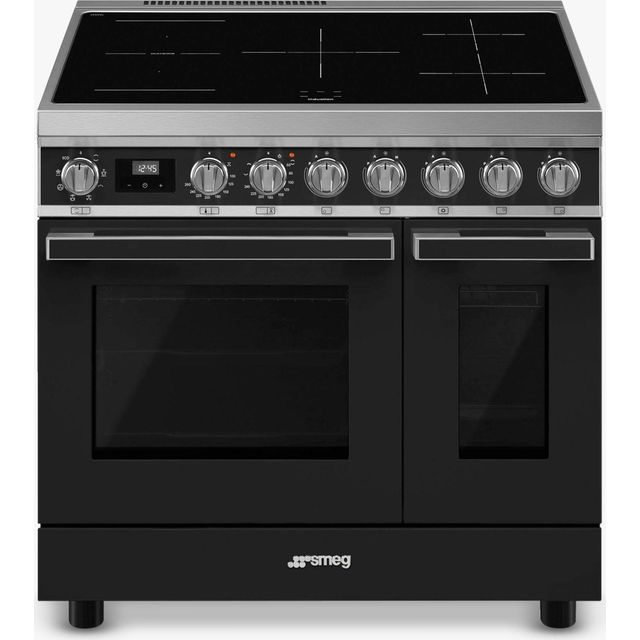 Smeg Portofino CPF92IMA 90cm Electric Range Cooker with Induction Hob - Anthracite - A/A Rated