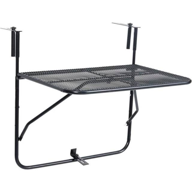 vidaXL Balcony Table Black 60x40 cm Steel