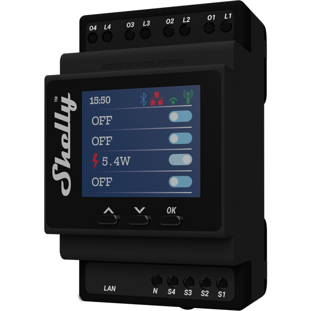 Shelly Pro 4PM 4x16A Max. 40A Generation 1