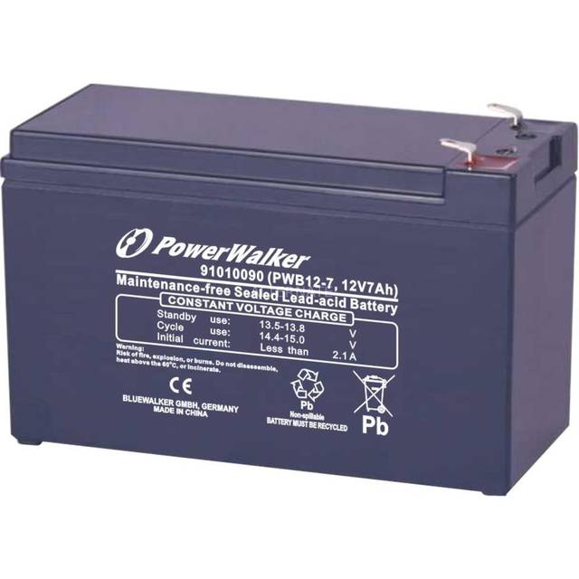 Powerwalker 91010090 battery 12v/7ah pwb12-7