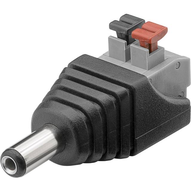 Terminal Block 2-pin til DC han 5,5x2,10mm - 1 stk.