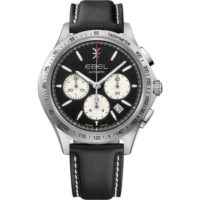 Ebel Watch Wave Chronograph Mens - Black