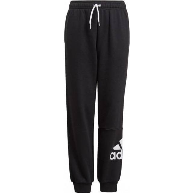 adidas Sportswear Childrens Unisex Essentials French Terry Pants - Black Cotton - Size 9-10Y