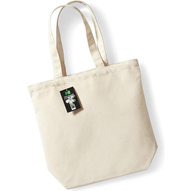 (One Size, Natural) Westford Mill Plain Fair Trade Camden Shopper / Shopping Bag (13 Litres)
