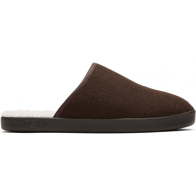 'Harbor' Mens Mule Slippers - Brown - 7