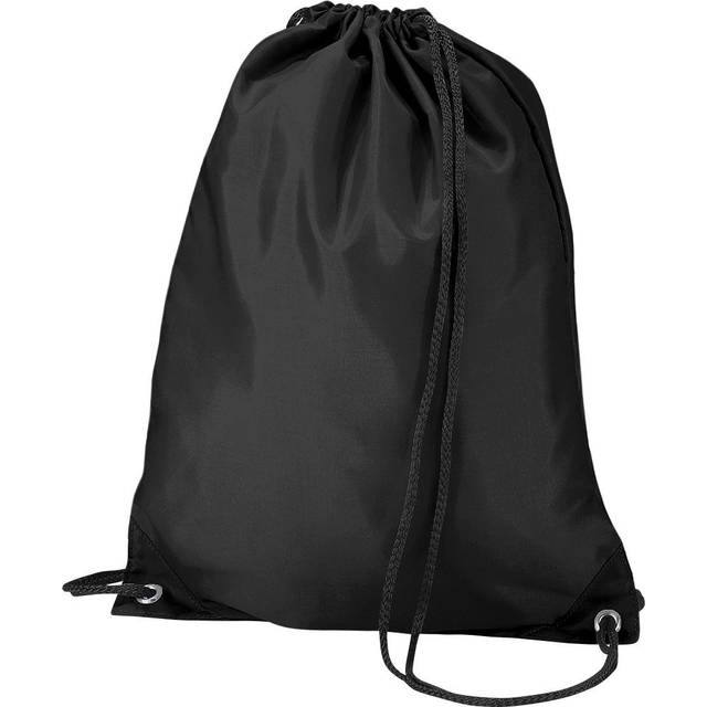 (One Size, Black) Quadra Gymsac Shoulder Carry Bag - 7 Litres