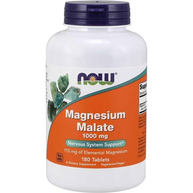 NOW Foods  Magnesium Malate  1 000 mg  180 Tablets