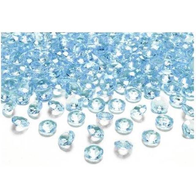 Diamantkonfetti Turkos, 12 mm, 100-pack