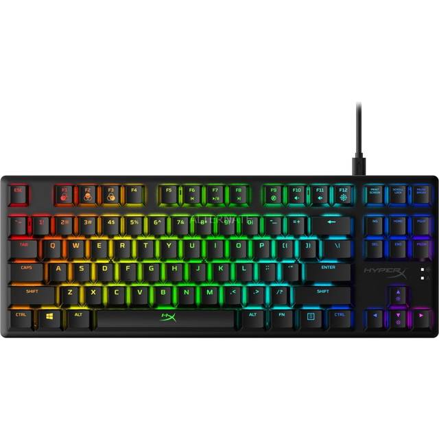 HyperX Alloy Origins Core – RGB Gaming mekaniskt tangentbord, tio nyckellösa, HyperX Red switchar (amerikansk layout)
